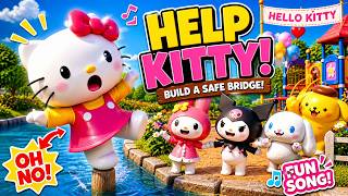 Kitty stuck near river | Fun kids rescue song &amp; learning story