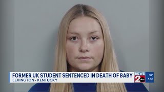 Former student sentenced in death of baby