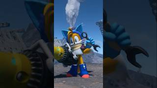 Winter Tails with Rumble Outfit over Sonic Frontiers!  #sonicthehedgehog #mod #frontiers