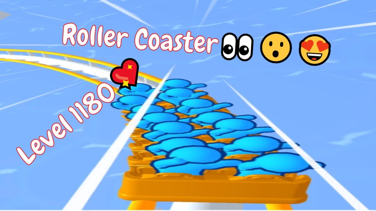 Roller Coaster  World - Part 126😮🤣😍. Runner Coaster Android Game All LEVELS.💖