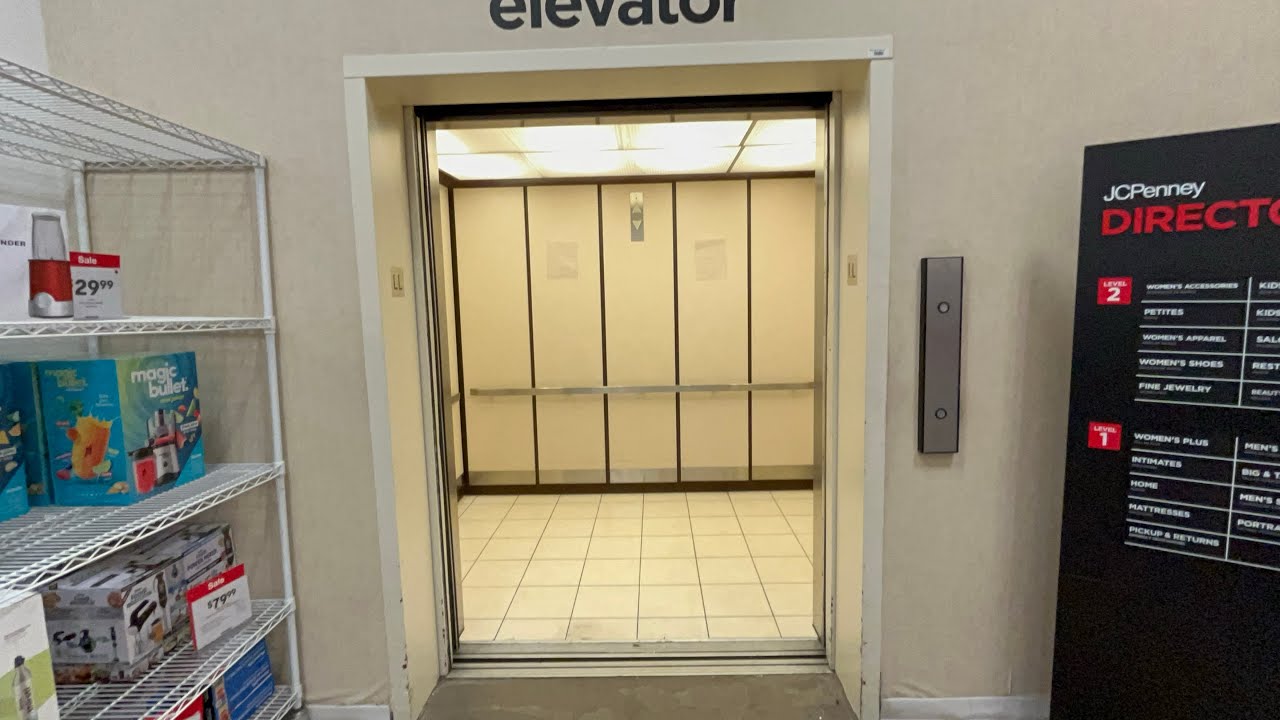 Инновационный гидравлический лифт Dover Oildraulic в магазине JCPenney (торговый центр Cherry Hil...