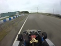 100cc rotax direct drive at boyndie. 1st drive of it. wet as usual