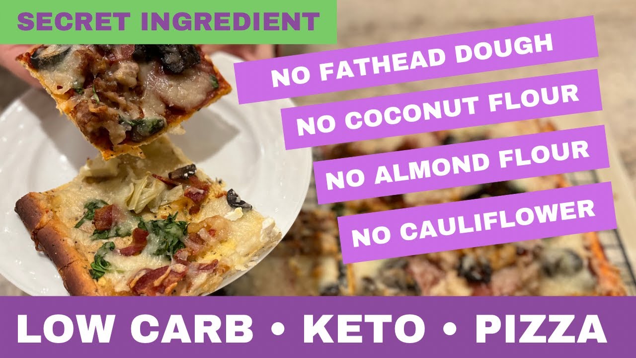 Low Carb Keto Pizza No Fathead No Coconut or Almond Flour No