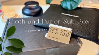 February 2024 Stationary and Penspiration Subscription Box Unboxing | Cloth and Paper Sub Box