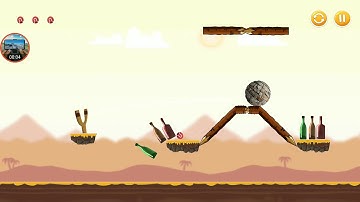 knock down bottles desert world level 3