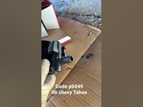 Chevy code p0449 canister valve - YouTube