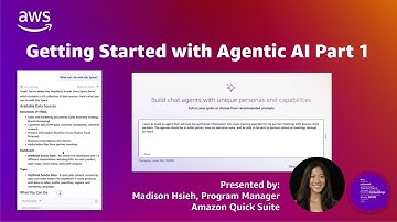 Getting Started with Agentic AI Part 1: Amazon Quick Suite Learning Series