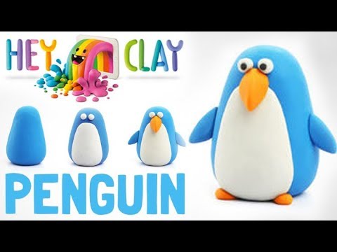 Let's Make Penguin from HEY CLAY Birds! 