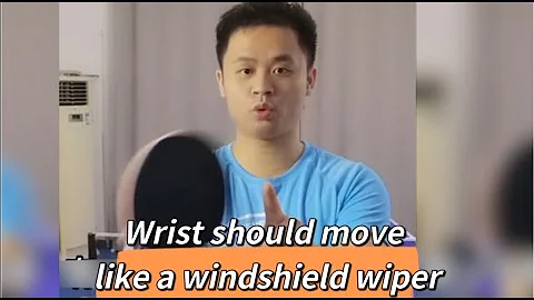 Forehand loop，the wrist motion just like  a windshield wiper，From former coach of Lin Yun-Ju