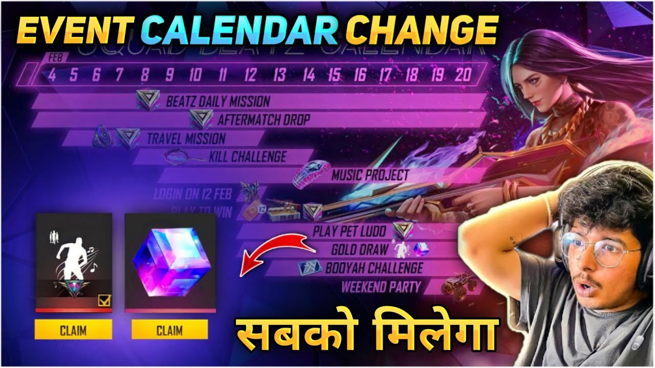 squad beatz event calendar change | squad beatz free fire | squad beatz  event calendar gold draw | - YouTube