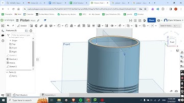 How to make a piston Onshape