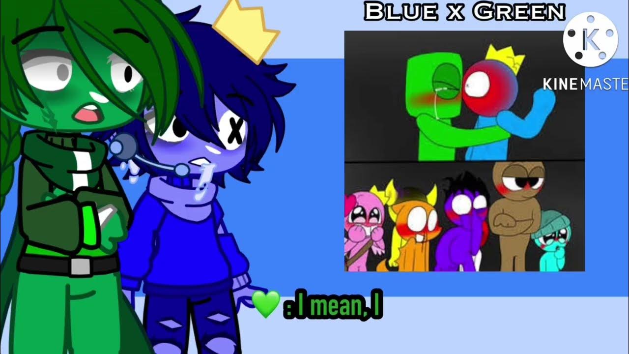 Blue x Green Shipp💙💚(🌈Rainbow Friends) #rainbowfriendsanimation