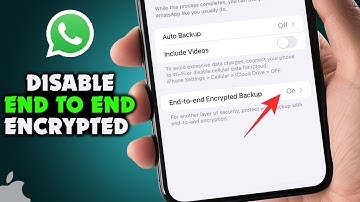 Disable WhatsApp end to end encrypted iPhone