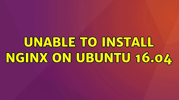 Ubuntu: Unable to install nginx on ubuntu 16.04