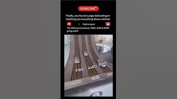 AWD vs RWD vs FWD – What’s the Difference? #car #technology