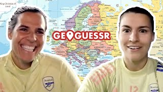 'We'll study for this next time!' | Lydia Williams & Steph Catley | Geoguessr