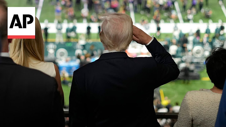Trump becomes first president in office to attend a Super Bowl