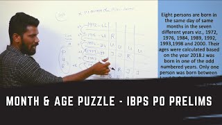 TOP PUZZLE | TRICKS TO SOLVE MONTH PUZZLE & AGE PUZZLE | 2 IN 1 | IBPS PO 2019 | Mr.Jackson