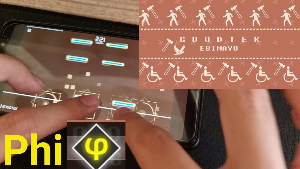 Phigros GOODTEK - EBIMAYO IN Lv.14 1000000 Points | phi rank! - YouTube