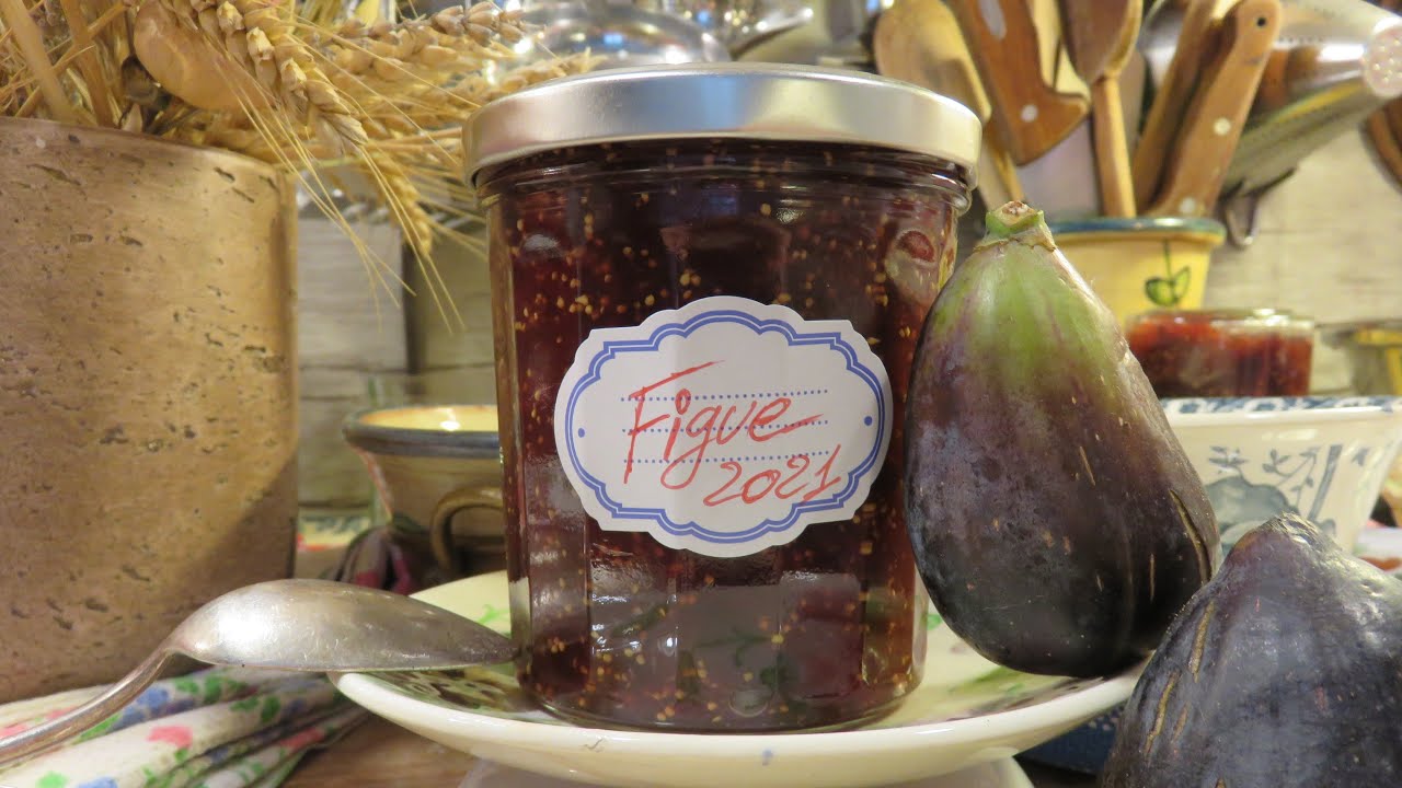 My old-fashioned FIG JAM, tasty and not very sweet, Grand Mère