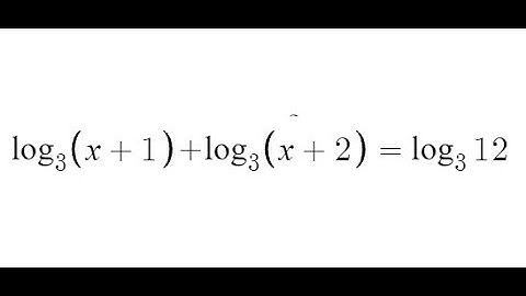 Grade 12 Advanced Functions - Solving log equation (Ch 8.6)