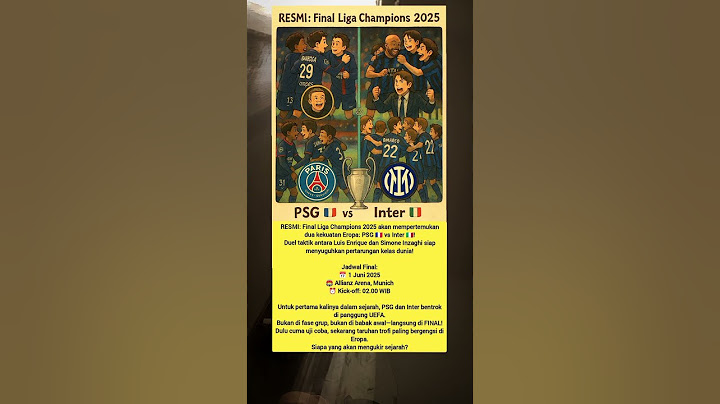 "PSG vs Inter: Final Liga Champions 2025! Siapa Juara Eropa?" #psg #intermilan #ucl #shorts