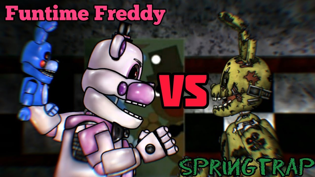 Funtime Freddy VS Springtrap Dc2 Animation - YouTube