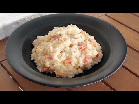 Receta Risotto Carbonara Con Nata