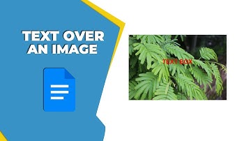 How to place text over an image in Google Docs