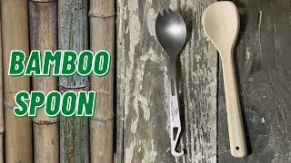 How To Make a Bamboo Spoon!