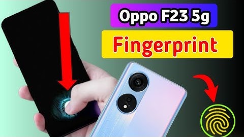 Oppo F23 5g display fingerprint setting/Oppo f23 fingerprint screen lock/fingerprint sensor Setting