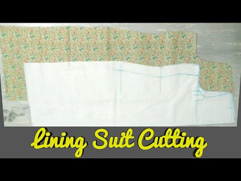 Lining Suit Cutting ( Easy Steps) #SaraArtAndDesign , #LinningSuitCutting , #SuitCutting