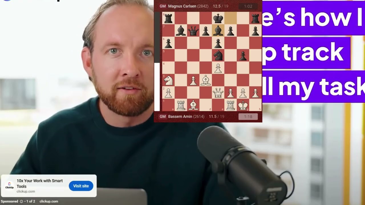 Magnus Carlsen vs Bassem Amin | Endgame Magic! | Round 19 | FIDE World Blitz 2021 ♟️🔥