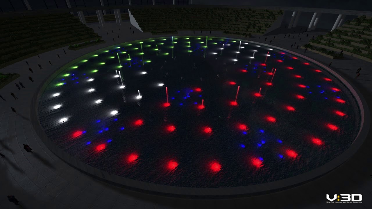 Thiết kế 3d nhạc nước, ánh sáng, khói lửa...