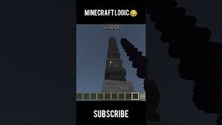 Minecraft logic😂 #minecraft #shorts #shortfeed #creative #logic #testing #treding #gaming #funny