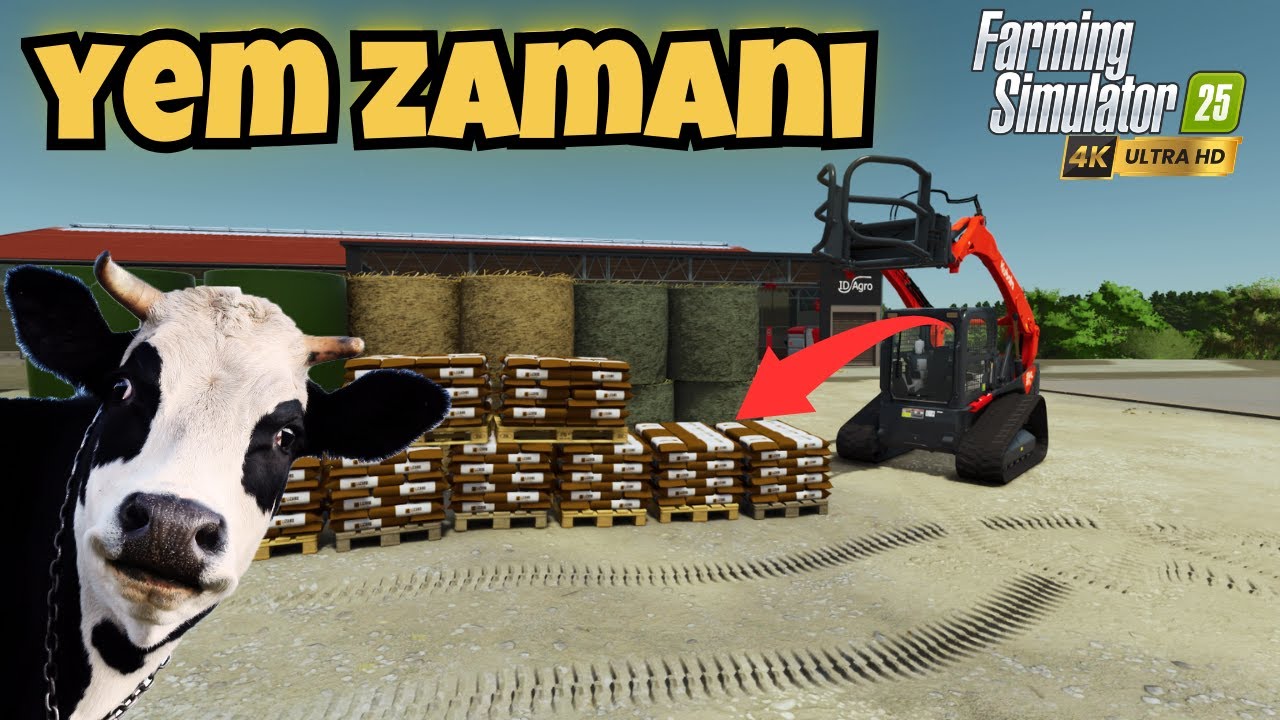 FS 25 | Hayvanlar Bekliyor 😳 | Yem Zamanı 🐄🚜