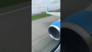 Взлет из Шереметьево на Boeing 737-800 Pobeda (UUEE-URMM) #shorts