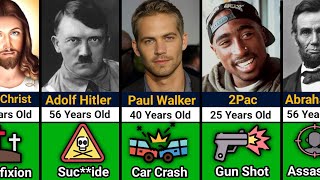 How Famous And Historical Figures Died ? | Cases And Age Of Death |