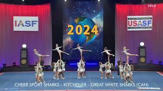 Great Whites IO6 - Worlds 2024 - Day 2 - Cheer Sport Sharks