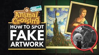 Animal Crossing New Horizons | How to Spot FAKE Paintings & Statues - Redd Art Guide