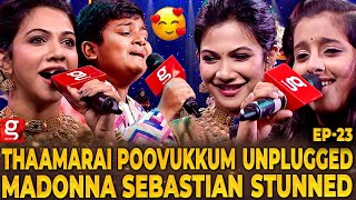 Wow🤩Madonna Sings for Thalapathy Vijay fans🤩All Time Fiery Performance of Elisa Das🔥Neha & Krishaang