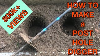 Homemade tool for digging holes [POST HOLE DIGGER]