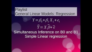 Simple Linear Regression: Simultaneous Inference on B0 and B1