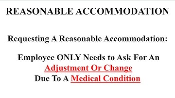 WHAT EXACTLY MUST AN EMPLOYEE SAY TO REQUEST AN ADA ACCOMMODATION  Scott Warrick