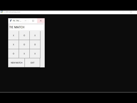 Tic Tac Toe Using GUI In PYTHON With Source Code | Source Code & Projects