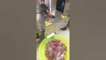 Peanut automatic vertical bag form fill seal packing machine testing video