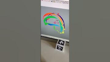 Fologram drawing off the page