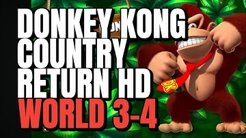 Donkey Kong Country Returns HD 3-4 Damp Dungeon All Collectibles
