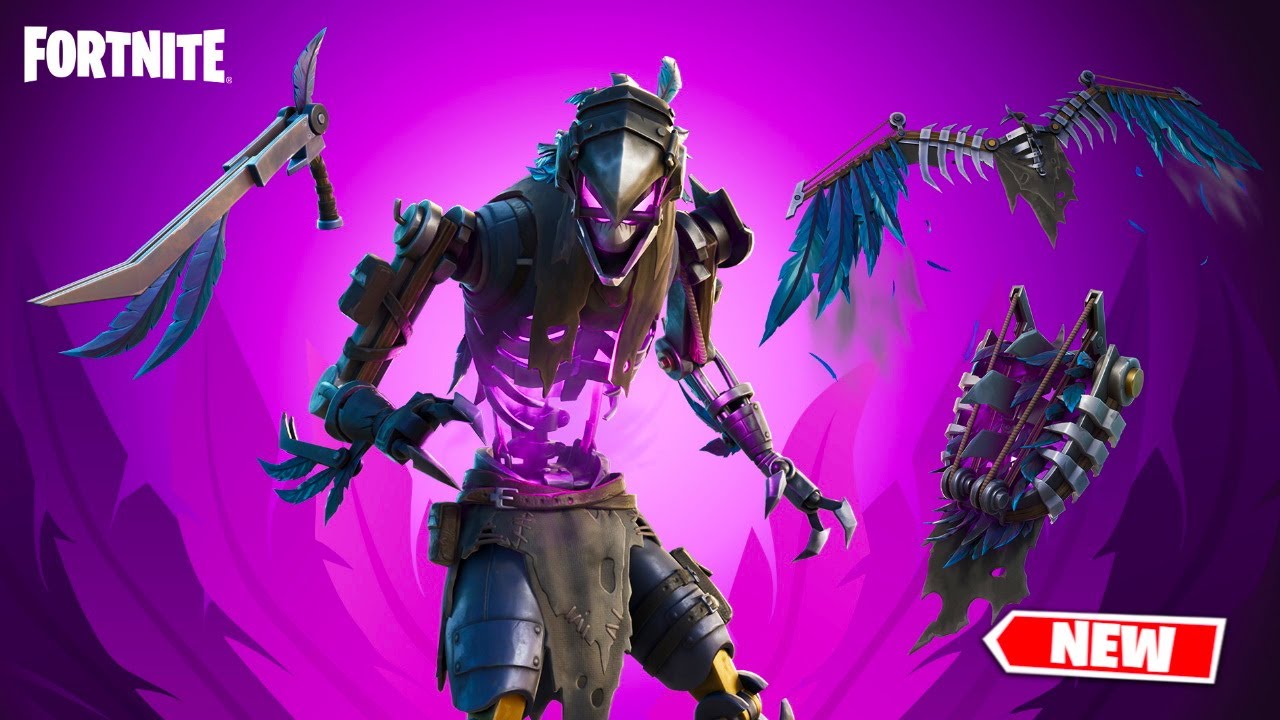 *NEW* GRAVE FEATHER SKIN GAMEPLAY FORTNITE NIGHT FLIGHT SET YouTube