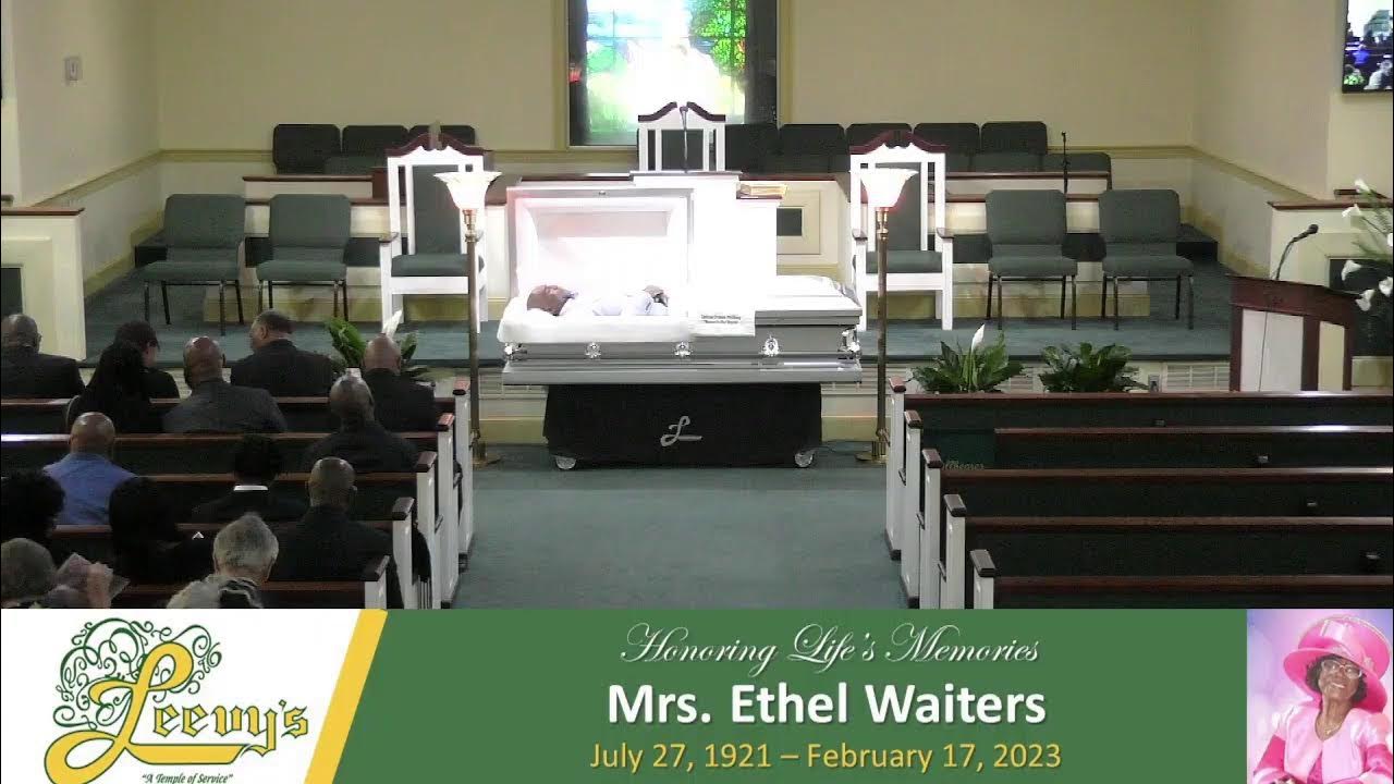 Mother Waiters March 4, 2023 Leevy's Funeral Home Livestream YouTube